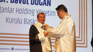 Doğanlar Holding YK Başkanı Doğan’a Çanakkale Onsekiz Mart Üniversitesi’nden Fahri Doktora unvanı